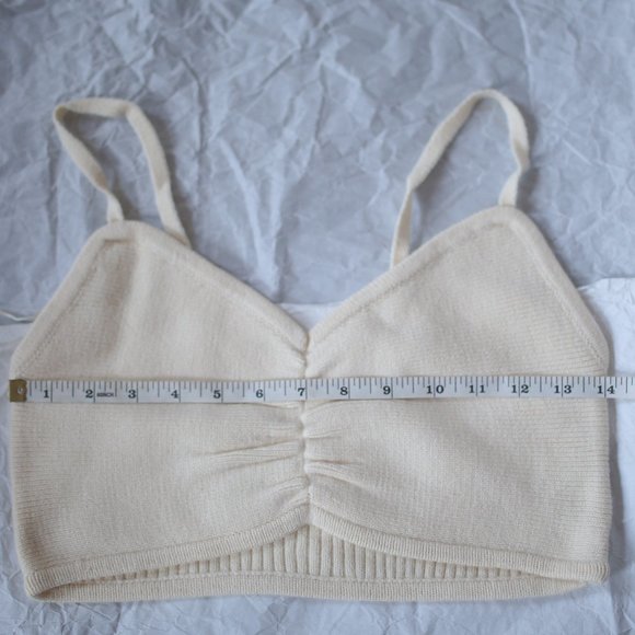 NWOT Matching Ecru Cream Beige Mini Skirt Set. - Picture 9 of 12